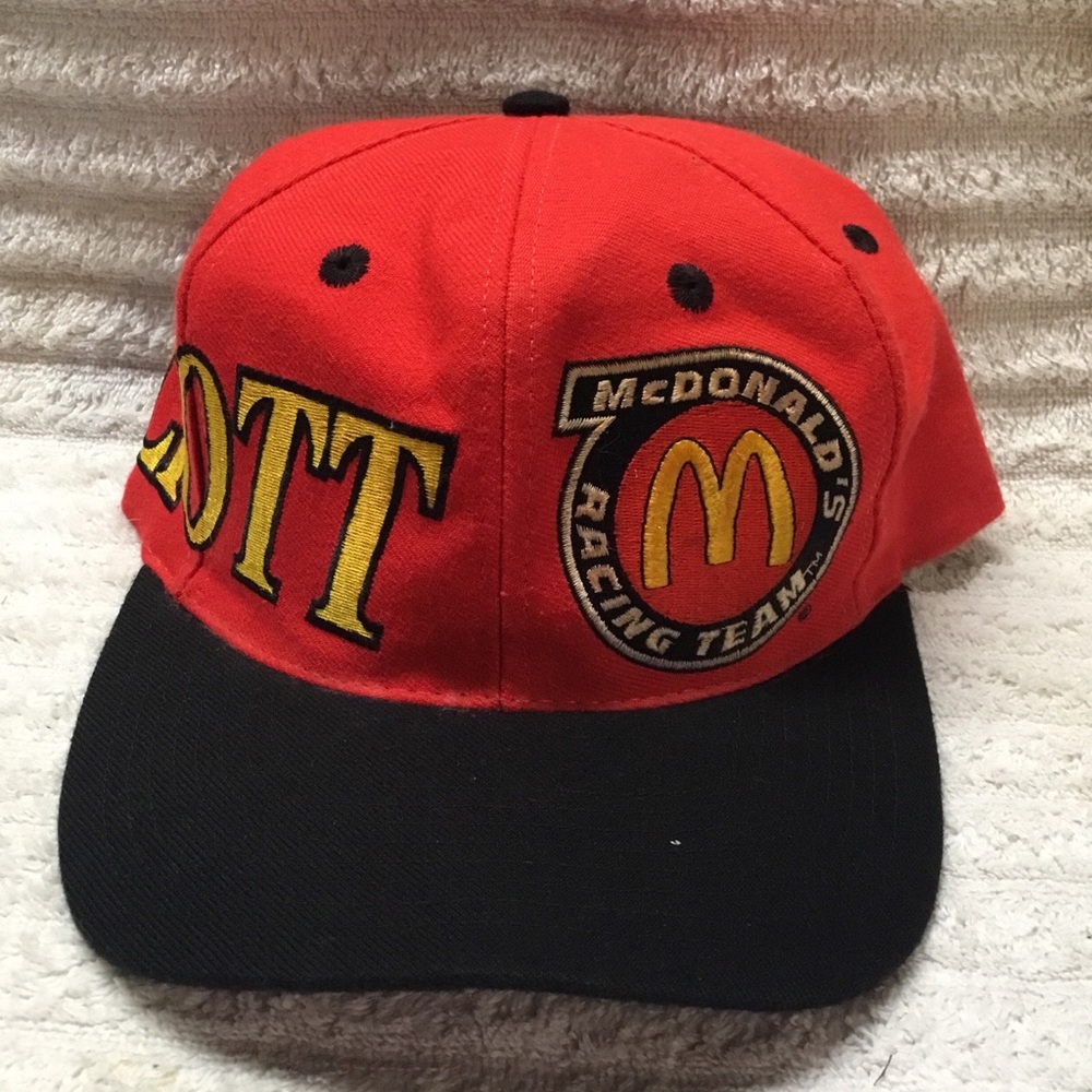 Vintage Bill Elliot McDonalds Racing Team Spellout Stitched NASCAR Hat